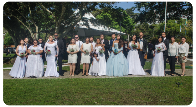 Cementerio del Grupo Cortel fue escenario de matrimonio colectivo, inédito en Brasil