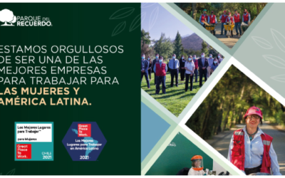 Parque del Recuerdo entre los mejores lugares para trabajar para mujeres en Chile y para trabajar en Latinoamérica